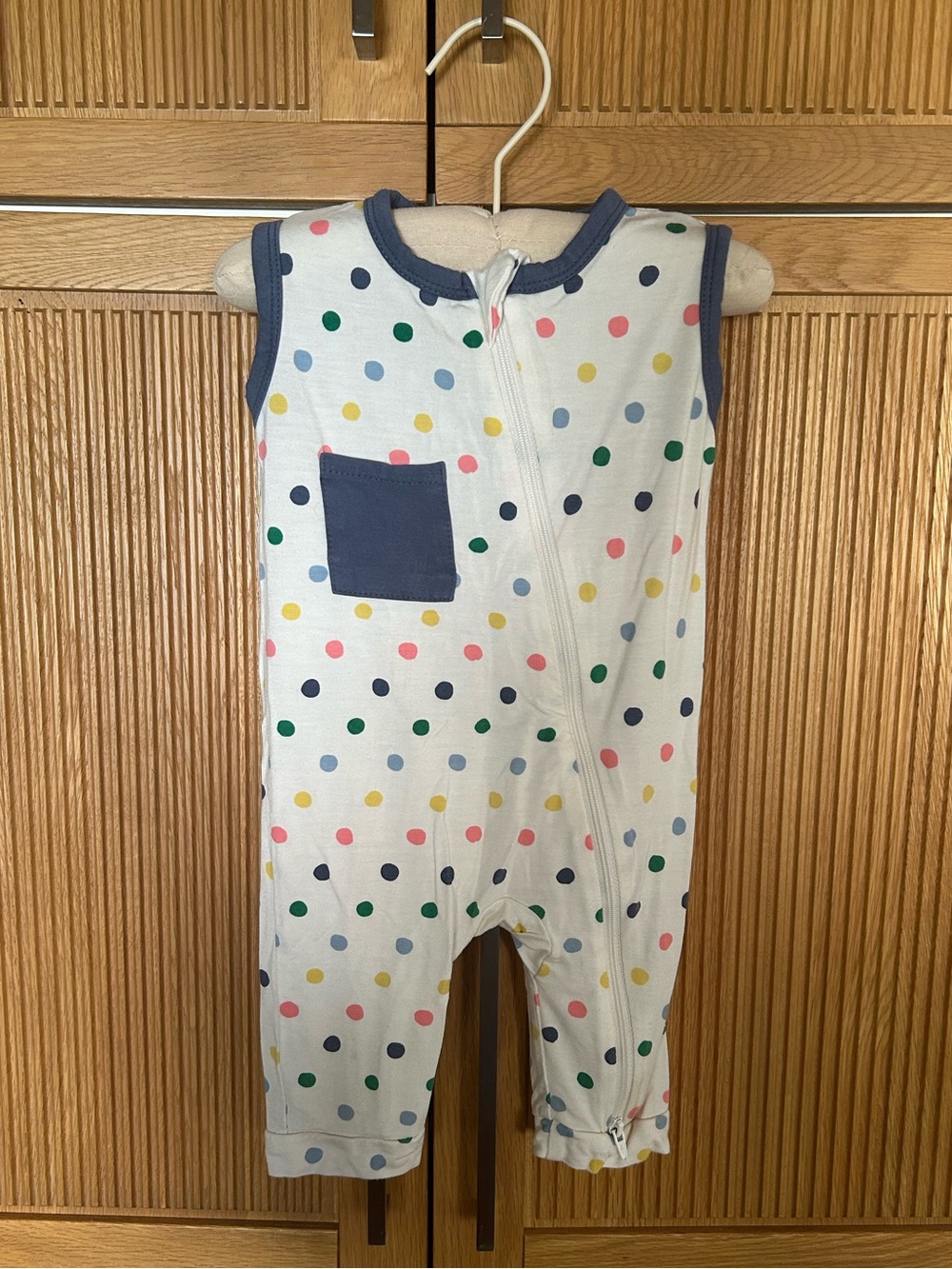 Kyte Baby sleeveless zip romper 6-12 mo